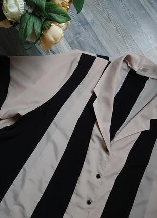 Женская блуза в полоску большой размер батал 54/46 блузка блузочка4 фото