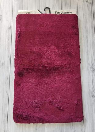 Набор акриловых ковриков для ванной комнаты 2 предмета chilai home турция бордовый