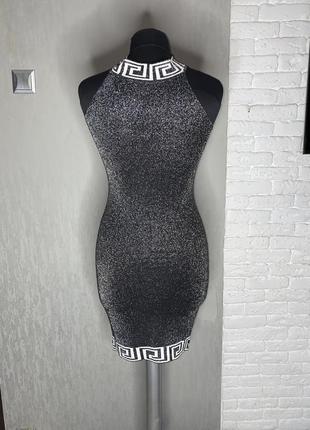 Сукня по фігурі облягаюче плаття міді з люрексом cherry koko , s-m2 фото