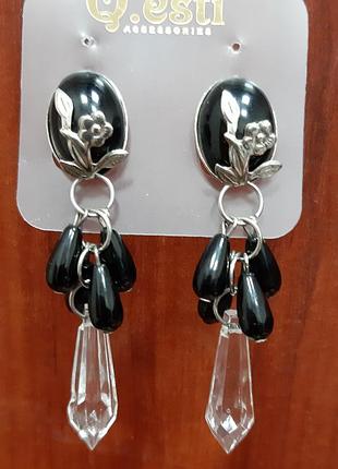 Стильні ефектні сережки