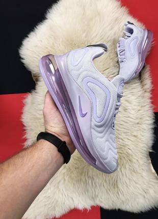 Кросівки nike leather air max 720 violet white🍒жіночі світлі бігові.