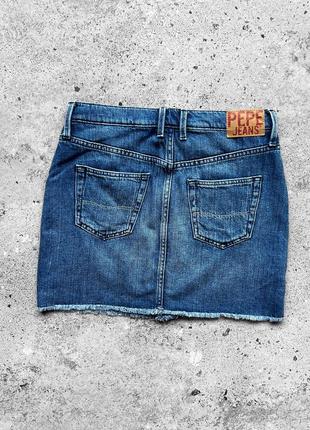 Pepe jeans archive vintage women’sдка denim skirt женская, джинсовая юбка3 фото