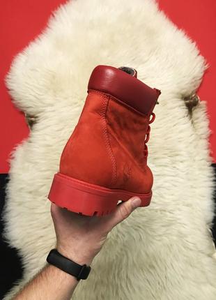 Ботинки женские зимние красные 😍timberland red fury premium. ботинки женские зимние тимберленд, ботинки червоні7 фото