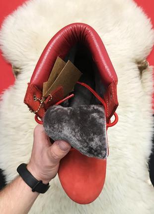 Ботинки женские зимние красные 😍timberland red fury premium. ботинки женские зимние тимберленд, ботинки червоні10 фото