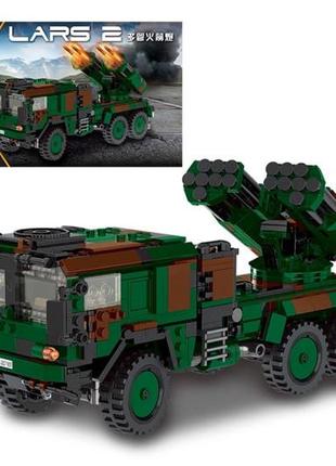 Конструктор xb-06048 німецька самохідна рсзв lars-2 реактивна система залпового вогню 986 дет