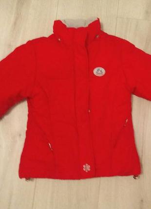 Продаю яскраво червону куртку/пуховик/парку #3.; розмір 98-104 см вік від 1,5-3 років.