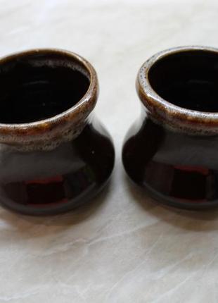 Набір чашок з глини в глазурі ручної роботи сервіз чайний кавовий2 фото