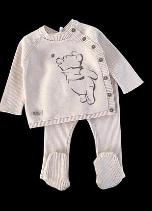 Костюм 2в1: кофта, повзуни "winnie", трикотаж в'язка тм "george" (68-74 см) (кофта зі штанами)