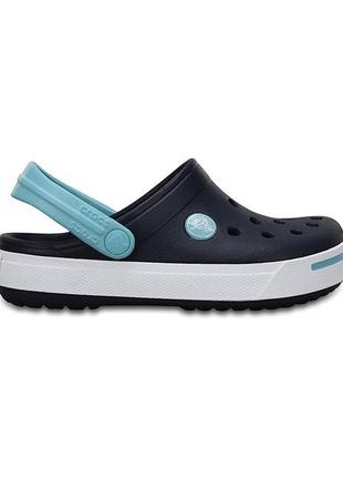 Крокс крокбенд 2.5 нави синие crocband ii kids unisex navy4 фото