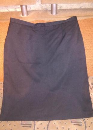 Элегантная,классическая,серая юбка-карандаш,с подкладкой,большого18-22 размера,турция4 фото