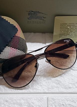 Очки burberry авиаторы  солнцезащитные очки9 фото