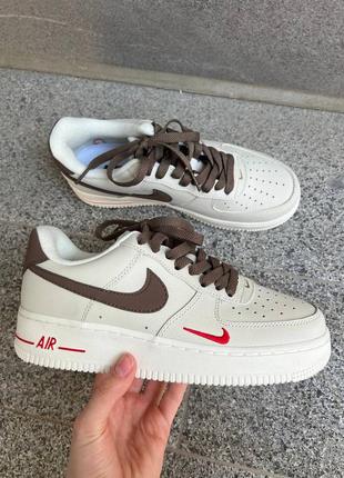 Женские кроссовки air force 1 “rise white” mocco