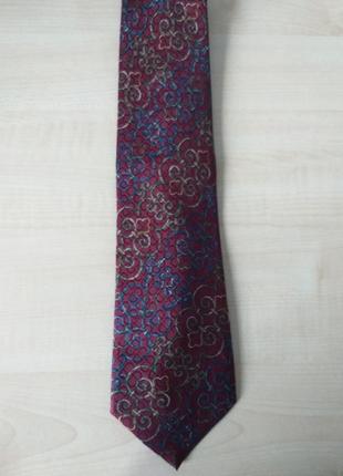 Christian dior  (france) шелковый галстук ручной работы