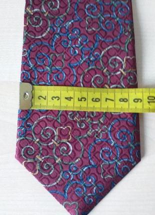 Christian dior  (france) шелковый галстук ручной работы8 фото