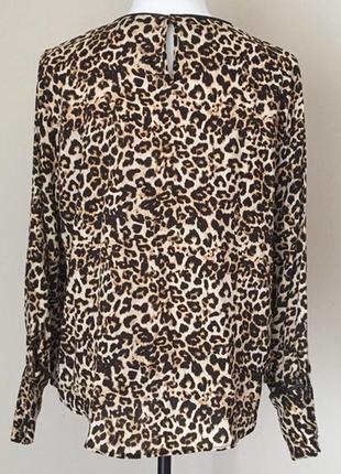 Леопардовая блуза блузка в анималистический животный принт от zara5 фото