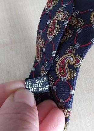 Christian dior (france)  шелковый галстук ручной работы5 фото