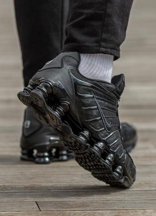 Nike shox23 all black кроссовки