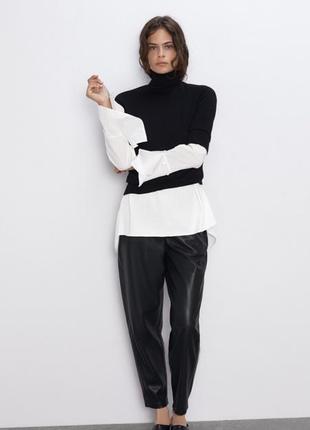 Кожаные брюки zara  💣