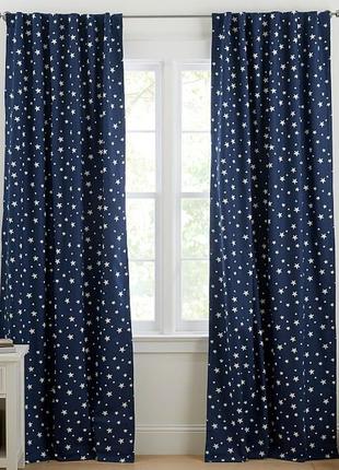 Шторы в детскую звезды хлопковые