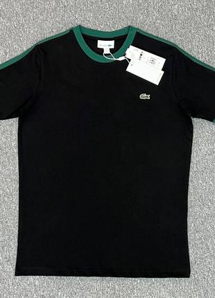 Мужская бордовая футболка lacoste с лампасами черная мужская футболка lacoste с лампасами лакоста