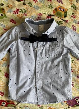 Рубашка с бабочкой h&amp;m