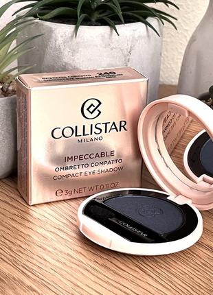 Оригинальный collistar impeccable compact eye shadow тени для век 240 - blu mediterraneo satin оригинал тени