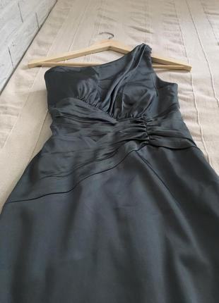 Платье из плотного ацетатного «шелка», нереального цвета как calvin klein, mango, zara6 фото