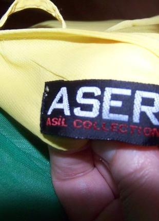Шифоновая желтая юбка в складку на подкладке aser 42 размер6 фото