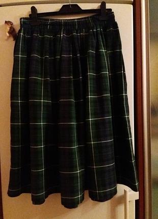 Юбка плиссе в клетку