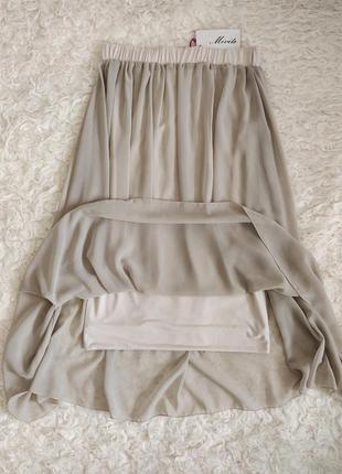 Стильная изысканная юбка юбка mivite, италия, р.s/m5 фото