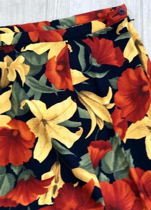 Просто нереальная натуральная юбка в цветы лилии 1+1=34 фото