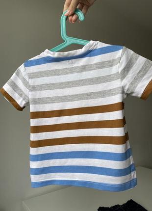 Джинсовые шорты baker и футболка h&amp;m для мальчика 3-4 года 104 см8 фото
