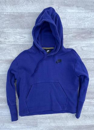 Nike кофта оригинал синяя балахон женский l