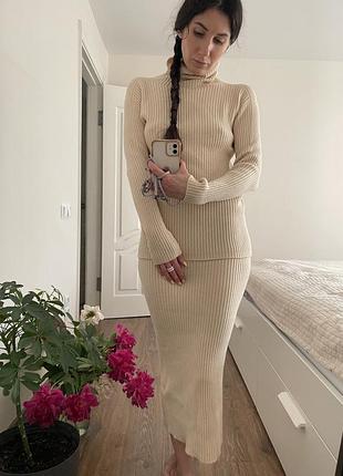 Набор kontatto юбка и гольф юбка, кофта