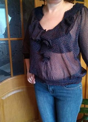 Блузка блузочка сорочка рюші рюшами zara