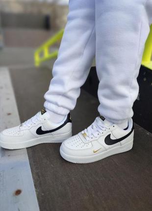 Кроссовки nike air force 1 essential white/black2 фото