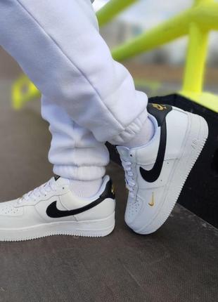 Кроссовки nike air force 1 essential white/black1 фото