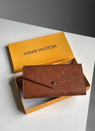 Коричневый кошелек турция louis vuitton женский4 фото