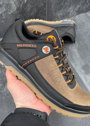 Мужские кожаные кроссовки merrell 7