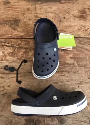 Крокc крокбенд клог сині нави m6w8 crocs crocband ii clog navy