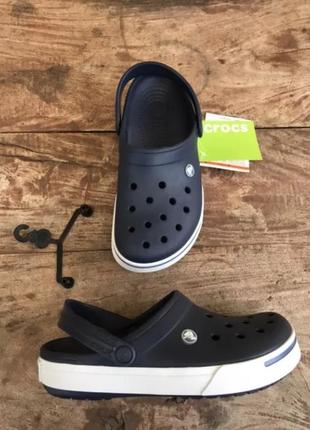 Крокc крокбенд клог сині нави crocs crocband ii clog navy