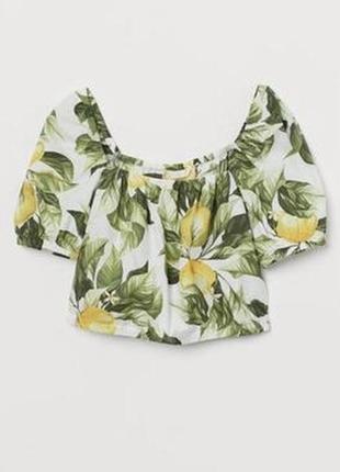 Новый топ блуза в лимоны h&amp;m2 фото