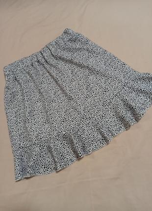 Трендовая юбка юбка с имитацией на запах10 фото