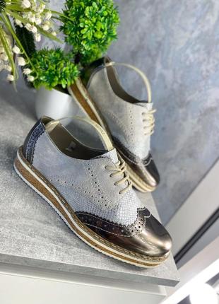 Кожаные туфли от качественного бренда rieker1 фото