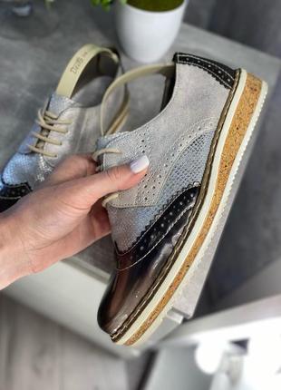 Кожаные туфли от качественного бренда rieker4 фото