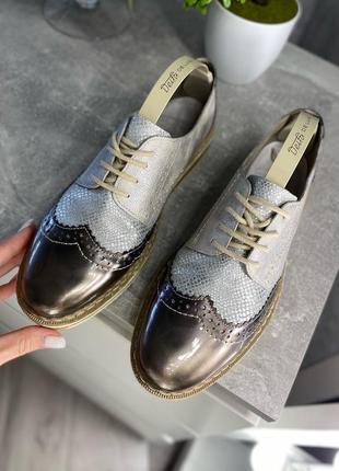 Кожаные туфли от качественного бренда rieker3 фото