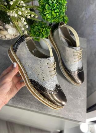 Кожаные туфли от качественного бренда rieker9 фото