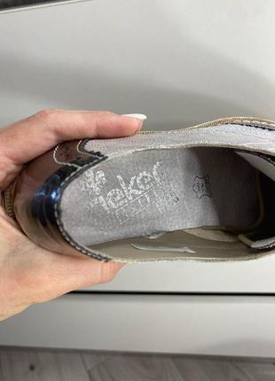 Кожаные туфли от качественного бренда rieker6 фото