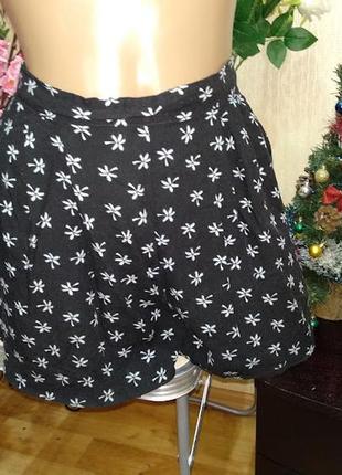 Вискозовые шорты с карманами h&m eur 36