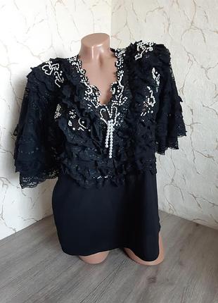 Блуза чёрная 52 р